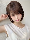 AFLOAT《矢田菜津紀》大人かわいい/ショートボブ/ブラウン