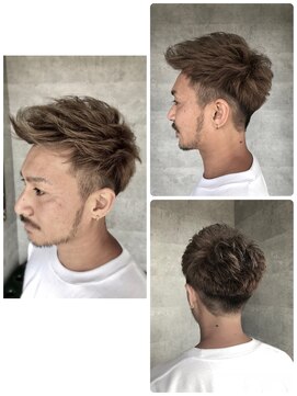 アッベリーレ(A'bbellire) 外国人風カラー&アップバングスタイル