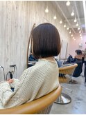 【阿部もえる】地毛風ストレートでなれるボブ