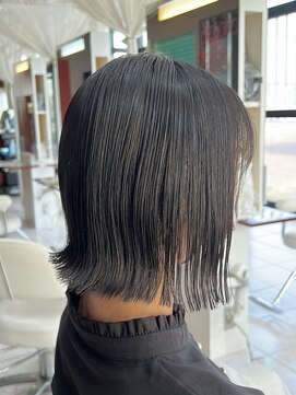 ルクール 喜多町店(Le Coeur) 外ハネボブ【komuro66】/黒髪ボブ/シースルー◎20代30代40代50代