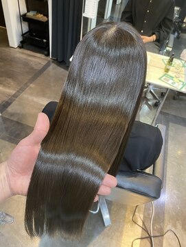 イオエ(ioe) 前髪/アンブレラカラー/こなれミディ/イメチェン/ウェーブパーマ