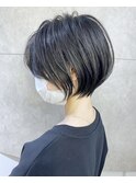 30代/40代/50代・絶壁解消・小顔前下がりショートボブ【中村】