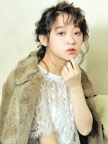 ペールベージュセクションカラーグラデーションカラー外ハネボブ