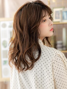 カバーヘア ブリス 北浦和(COVER HAIR bliss) 透けバングくせ毛風ふわふわエアリーミディa北浦和20代30代40代