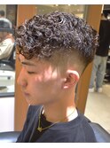 バーバースタイル スキンフェード ショートパーマ