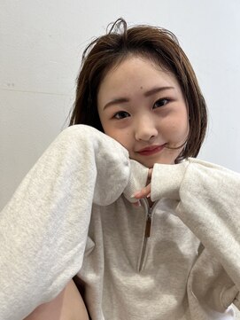 クリーク ノイズ ヘア 大手町店(CLIQUE noise hair) まろブラウン×ショートボブ