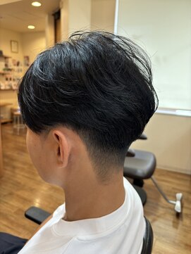メルシーフォーヘア(Merci for hair) 2ブロ前下がりニュアンスパーマスタイル