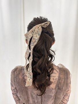 サクララ(Sakura la) まきおろしポニー参列ヘア/お呼ばれヘア/結婚式