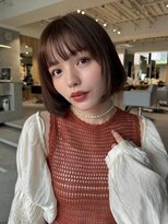 ミンクス 銀座店(MINX) 【MINX流】シースルーバング×フェイスレイヤー×ベージュカラー
