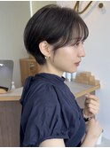 大人似合わせレイヤーカット30代40代50代ショート×アースカラー