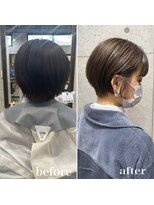 ヘアサロン ドットプラス 町田店(dot. plus)&nbsp;【中西里美】丸みショート