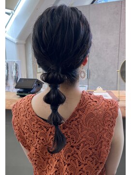 ロンド 表参道店(Lond) ポニーテール編みおろし