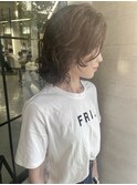 柔らかく動く水パーマとラベンダーグレージュ☆