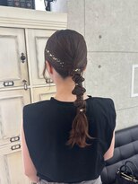 ジゼル 宗像(GiseL)&nbsp;タイト編み下ろし / お呼ばれヘアセット / HiROEヘアセット