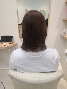 シアアルン 新小岩店(SHEER alun) ぱつっとボブ/赤み無しブラウン