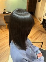 ヘアーショップ エヌアンドエー 越谷店(hair shop N&A)&nbsp;綺麗なうる艶美髪に 髪質改善Trとストレート 秋の艶カラー