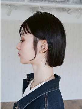 ケーツーナゴヤ(K two NAGOYA) 切りっぱなしボブ/黒髪ショート