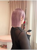 ラベンダーピンク　ピンクラベンダー　韓国ヘア