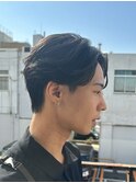 大分ニュアンスパーマセンターパートフェザーパーマ毛流れパーマ