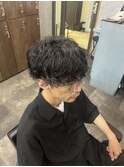 無造作カールパーマ