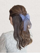 オン キャナルシティ博多前店(on)&nbsp;4【中里恵梨】ハーフアップ　お呼ばれヘア　参列ヘア