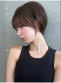 くびれヘア/顔周り/韓国/ボブ/レイヤーカット/前髪/カラー