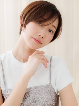 カバーヘア ブリス 川口(COVER HAIR bliss) メンズライク小顔補正カット耳掛け丸みショートZ川口20代30代