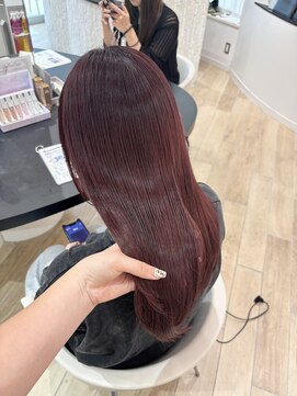 アーチバイケンジ(arch by kenje) ワインレッドカラー/ロングヘア/平塚美容室/ブリーチカラー