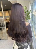 透明感ピンクラベンダーグレージュ