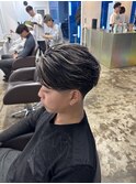 【MEN’S HAIR/サーフカール/刈り上げセンターパート/千葉】