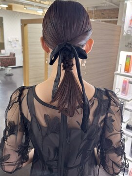 キャパジャストヘアー(CAPA just hair) お呼ばれ編みおろしタイトアレンジ