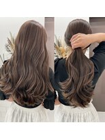 アディション 新宿(ADITION)&nbsp;【韓国】艶感ハイライトミルクティーグレージュレイヤーカット