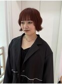 ブリーチなしでつくる◎大人レッドオレンジ