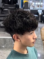 メンズサロン マウナ(men's salon Mauna)&nbsp;スパイラルパーマスペインカールダークアッシュニュアンスパーマ
