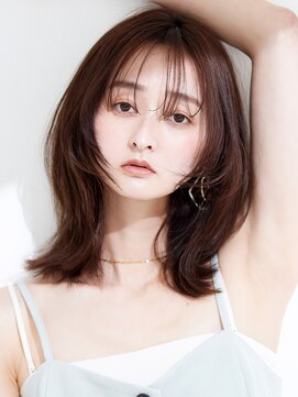 オーバーヘアー 倉敷店(over hair) 【over hair】くびれボブ×シースルーバング×艶髪