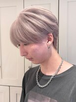 ベレーザ 川越(Beleza)&nbsp;9371ミルクティーフェザーショートセンター分け無造作ヘア