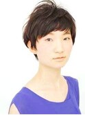 (cellie)シンプルな暗髪ショート