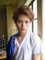 siena 外国人風アップバングxアイスベージュ