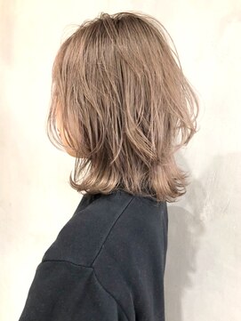 アルバム 銀座(ALBUM GINZA) シアミルクティーソフトウルフ_ボブルフピンクベージュ_ba258813