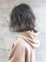 アース 菊名店(HAIR&MAKE EARTH) 前髪艶感結べるボブふんわり丸みカールデジタルパーマ大人美人