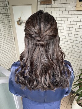 フェリーチェ(Felice) ハーフアップ　アップスタイル　アレンジ　結婚式ヘア
