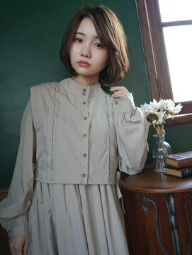 アーツ 茅ヶ崎(arts) 前髪/マチルダボブ/ピンクベージュ/インナーグレージュ/ショート