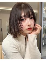 サンド 池袋(sand)&nbsp;前髪パーマ/マチルボブ/髪質改善/アッシュカラー/グレーベージュ