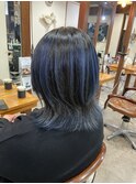 バレイヤージュ×ブルー