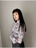 似合わせカット× グレージュカラー デザインカラー