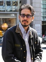 ガズル ハラジュク(GUZZLE HARAJUKU)&nbsp;ワイルドかっこいい！白髪イケオジオールバックパーマ