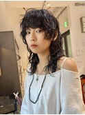 マレットパーマ/ウルフパーマ/マレットヘア／グランジパーマ