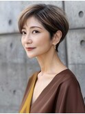 ☆オリーブグレーココアベージュ小顔クラゲヘアー/黒髪/髪質改善