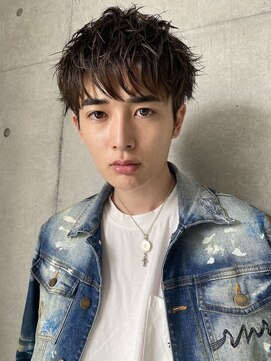 ロミーオム 本厚木(ROMMY. Homme) メンズマッシュ束感おしゃれアッシュシルバーカーキ本厚木