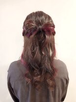 ラトリエコンタン(L´atelier Content)&nbsp;デザインカラー×ハーフアップ